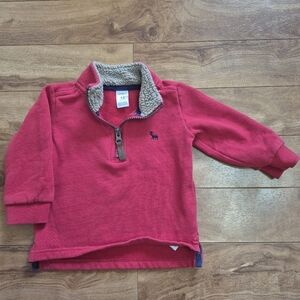 Carter’s Baby Boy Red Half-Zip Pullover – Size 12M
